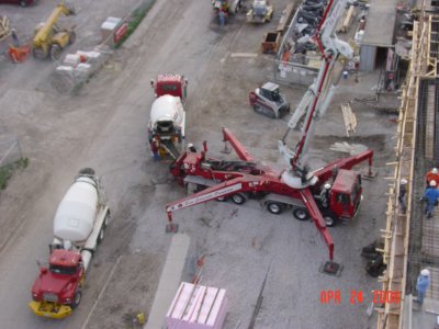 the concrete pumper